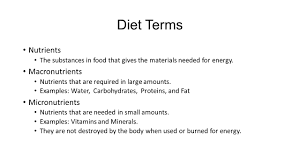 Massive database with 1923 food items; Chapter 3 Macronutrients Ppt Video Online Download