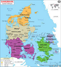 Carte du monde interactive avec les pays et les états. Danemark Carte Carte Du Danemark