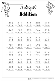 3 Digit Addition Worksheets Math Addition Worksheets Kids Math Worksheets Addition Worksheets