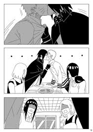 Sasunaru Kissing In Front Of Their Wives Sasunaru Narusasu Naruto Comic