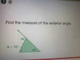 Here's how to do that Answered Find The Measure Of The Exterior Angle Bartleby