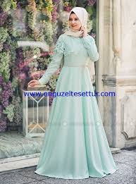 Mint Yesili Tesettur Abiye Elbise Modelleri 2016 004 En Guzel Tesettur Giyim Modelleri 2015 2016 Basortusu Modasi Elbise Modelleri The Dress