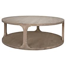 Check wayfair's vast choice of top brands & styles and get great discounts daily. Andre Coastal Beach Grey Washed Reclaimed Wood Round Coffee Table Large Kathy Kuo Home Havenly