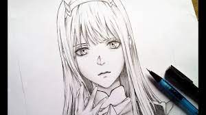 When drawing anime, there are a few rules to follow. How To Draw Realistic Anime Girl Zero Two Step By Step For Beginners Youtube