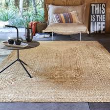 Tapis Decoratif Blanc Rectangulaire L 160 X L 230 Cm Leroy Merlin Tapis Salle A Manger Tapis Naturel Tapis Jute
