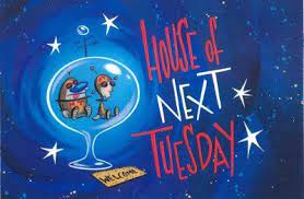 House Of Next Tueesssdaaayyyy Title Card Cards Cartoon Design