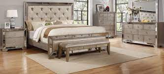 The favorite portion of a bedroom, save for the dresser is the wardrobe! Celine Antique Silver Mirror Panel Bed Usa Furniture Online Mirrored Bedroom Furniture Bedroom Furniture Sets Bedroom Sets