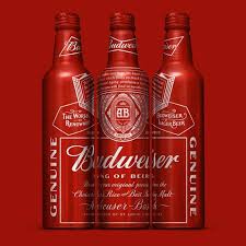 Budweiser Aluminum Bottle Aluminum Bottle Budweiser Bottle
