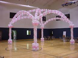 Balloon Canopy On Dance Floor Balloon Decorations Wedding Balloons Balloon Columns