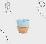 ‫كوب سيراميك مطلي بالفخار - 120 مل | الوان متعددة‬‎
