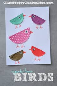 Bird Crafts For Toddlers Cupcake Liner Kid Craft Roundup Bird Crafts Cupcake Liner Crafts Crafts For Kids