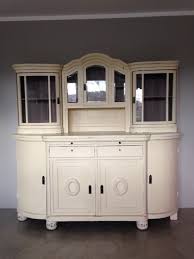Big Buffet Cupboard Painted With Ascp Old White Cream 1 1 Inside Coco Distressed Customer Order Made Kitchen Cupboards Paint Furniture Painted Furniture