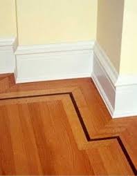 Decorative Wood Flooring Border Design Idea With Dark Inlay Interesting Wood Floor Design Hardwood Floors Flooring