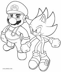 Mario is in a hurry to help his friend. Printable Sonic Coloring Pages For Kids