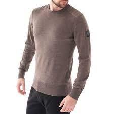 Cosy long sleeve knitted jumper with crew neck is a must have for your casual wardrobe! Belstaff Kerrigan Crew Neck Jumper Brown 71130284 Brn