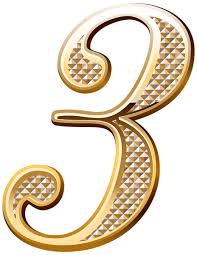 Gold Deco Number Three Png Clipart Image Clip Art Free Clip Art Clipart Images