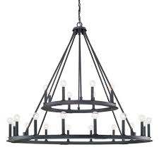 Capital Lighting Fixture Company Pearson Black 24 Light Chandelier Bellacor