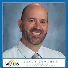 The WS/FCS Board of Education has approved Jacob Lowther as the new  Principal of Meadowlark Middle School. Jacob Lowther has spent the past 14  years as principal of Sherwood Forest Elementary School.