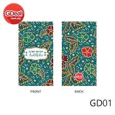 Dibungkus 10 pcs setiap pek. Gdeal 5pcs Sampul Duit Raya Aidilfitri Elegant Money Packet Batik Tradisional Raya Festive Design Shopee Singapore