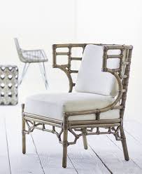 Palecek Rattan Klismos Lounge Chair Pole Rattan Frame And Legs Accented With Leather Bindings With Loos Rattan Armchair Armchair Furniture Rattan Lounge Chair