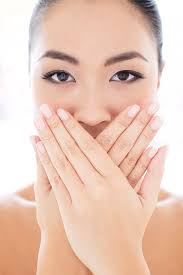 Wash hands with soap and water after going to the toilet, before eating, after wiping noses, and after wash your hands afterwards with soap and water. Woman With Hands Touching Covering Mouth Photograph By Ian Hooton Science Photo Library