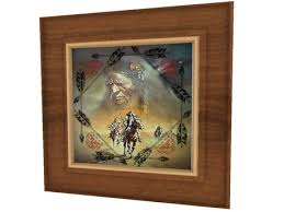 There are 1051 western photo frame for sale on etsy, and they cost us$ 40.44 on average. Second Life Marketplace Western Native American Art Decor Warrior Guide Feather With Mesh Frame Country Hanging Picture Copy Mod 1 Prim Promo