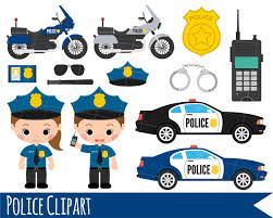 kids police clipart girl and boy police clipart police car etsy in 2021 kids police police kids police car