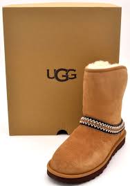 UGG Mid-Calf Brown Boots for Women for sale