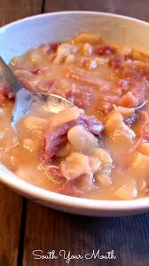 South Your Mouth Ham And Beans Recipes Ham And Bean Soup Food