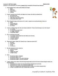 Lorenzo S Oil Movie Questions By Chemistry With Dr Kristie Tpt