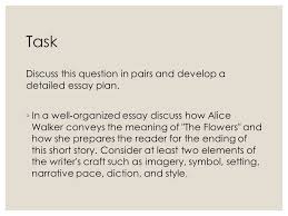 Check spelling or type a new query. The Flowers By Alice Walker Ppt Video Online Download