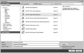 Web application is a special visual studio project. How Do I Open An Asp Net Empty Web Application Template In C Express Stack Overflow