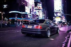 Bmw E46 Tuning Bmw E46 Tuning M3 City Night Lights 1080p Wallpaper Hdwallpaper Desktop Hd Wallpaper Bmw Coupe Bmw