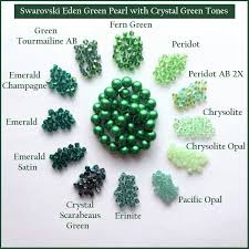 Swarovski Pearl Color Eden Green And Green Color Inspirations Jpg Green Pearls Green Crystals Iridescent Green