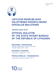 LIETUVOS RESPUBLIKOS VALSTYBINIO PATENTŲ BIURO OFICIALUS BIULETENIS  OFFICIAL BULLETIN OF THE STATE PATENT BUREAU OF THE REPUBLI