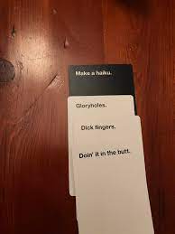 Single quotes are turned into apostrophes. Make A Haiku Cardsagainsthumanity