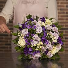 Mother's day is right around the corner, and if you're scrambling to find the best flower delivery services to get a beautiful bouquet delivered in time for the special day, you're in luck. Parma Violet Bouquet Flower Delivery Aquarelle