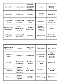 Bingo Spiel Napoleon Unterrichtsmaterial Im Fach Geschichte In 2020 Bingo Geschichtsunterricht Bingo Spiele