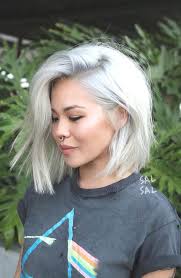 From super short to long hair, you can get a blunt haircut any time. Short Blunt Haircut And Platinum Hair Color Platinum Blonde Bobhaircut Thick Hair Styles Haircut For Thick Hair Blonde Bob Hairstyles