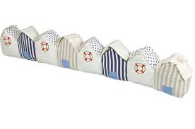 Seaside House Draught Excluder With Images Beach Hut Draught Excluder Nautical Theme