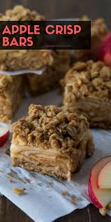 These Apple Crisp Bars Have All The Flavor Of Our Favorite Fall Dessert In Portable Form Apples Des Apple Crisp Bars Recipe Apple Crisp Easy Dessert Recipes