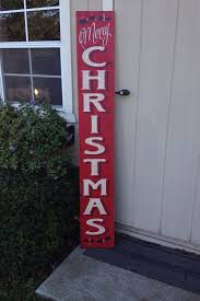 Large Merry Christmas Sign For Porch Or Indoors Hand Painted By Izzyb Vintage Me Christmas Porch Christmas Decorations Diy Outdoor Christmas Signs