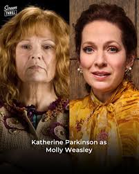 🦉🪄Novos anúncios de elenco para a série de TV HARRY POTTER! · Katherine  Parkinson como Molly Weasley · Lox Pratt como Draco Malfoy · Johnny Flynn  como Lucius Malfoy · Leo Early