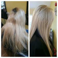 Wella High Lift Blonde Before And After Hair Coloring