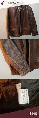 Blueline Company Vintage Leather Jacket Excellent Distressed Vintage Condition Buttery Soft Leather With Gold Accents Adjustable Vintage Leather Jacket Leather Jacket Vintage Leather