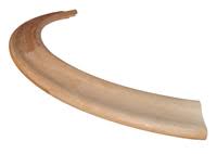 Stocks hardwood bar rail molding in a variety of wood species. Curved Bar Rail Rinos Woodworking