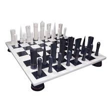Crafted with the highest quality acrylic, it is a fun addition to your living space. Chess Set White Black Board Italfama Chess Touch Of Modern