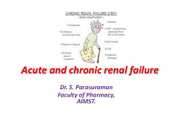 End stage renal disease (esrd). Acute And Chronic Renal Failure