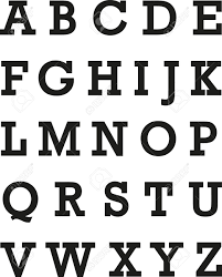A font is a design for a set of characters. Simple Alphabet Font Royalty Free Cliparts Vectors And Stock Illustration Image 64077680