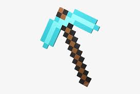 Specific pickaxe materials are also required to harvest certain types of blocks. Real Life Pickaxe Foam Diamond Pickaxe 383x500 Png Download Pngkit